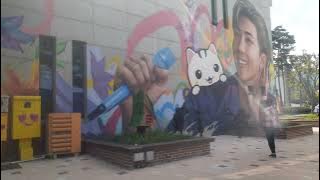 BTS RM Mural in Goyang City Ma City π Ilsan Lake Park