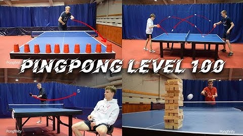 AMAZING!! ping pong from level 1 to level 100