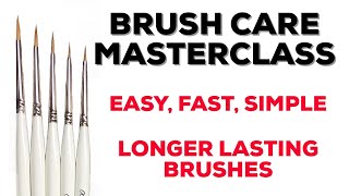 How to clean and maintain your brushes - An in-depth guide