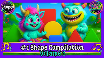 #1 Shape Compilation | Learning Through Focused Practice | Magic Mini Monsters #magicminimonsters