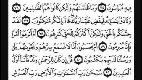 سورة الزخرف [ من الآية 48 إلى 89 ] بصوت الشيخ فارس عباد ـ تلاوة مؤثرة
