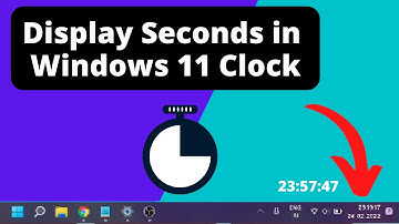 How to Display Seconds in Windows 11 Taskbar Clock