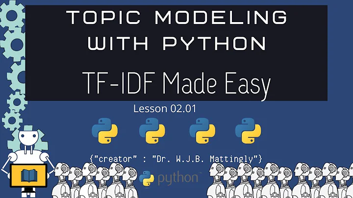 What is TF-IDF for Beginners (Topic Modeling in Python for DH 02.01)