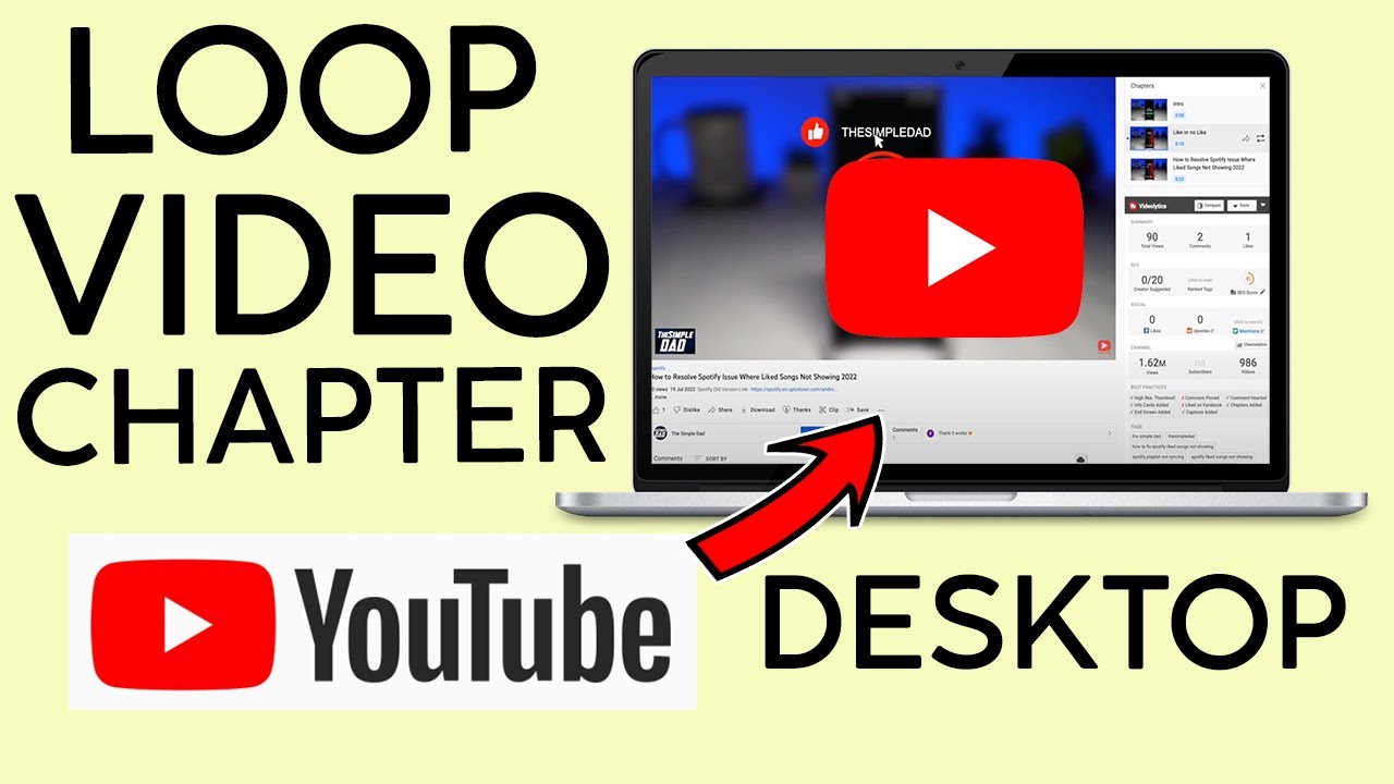 How to Loop Video Chapter on  Web Desktop 2022 