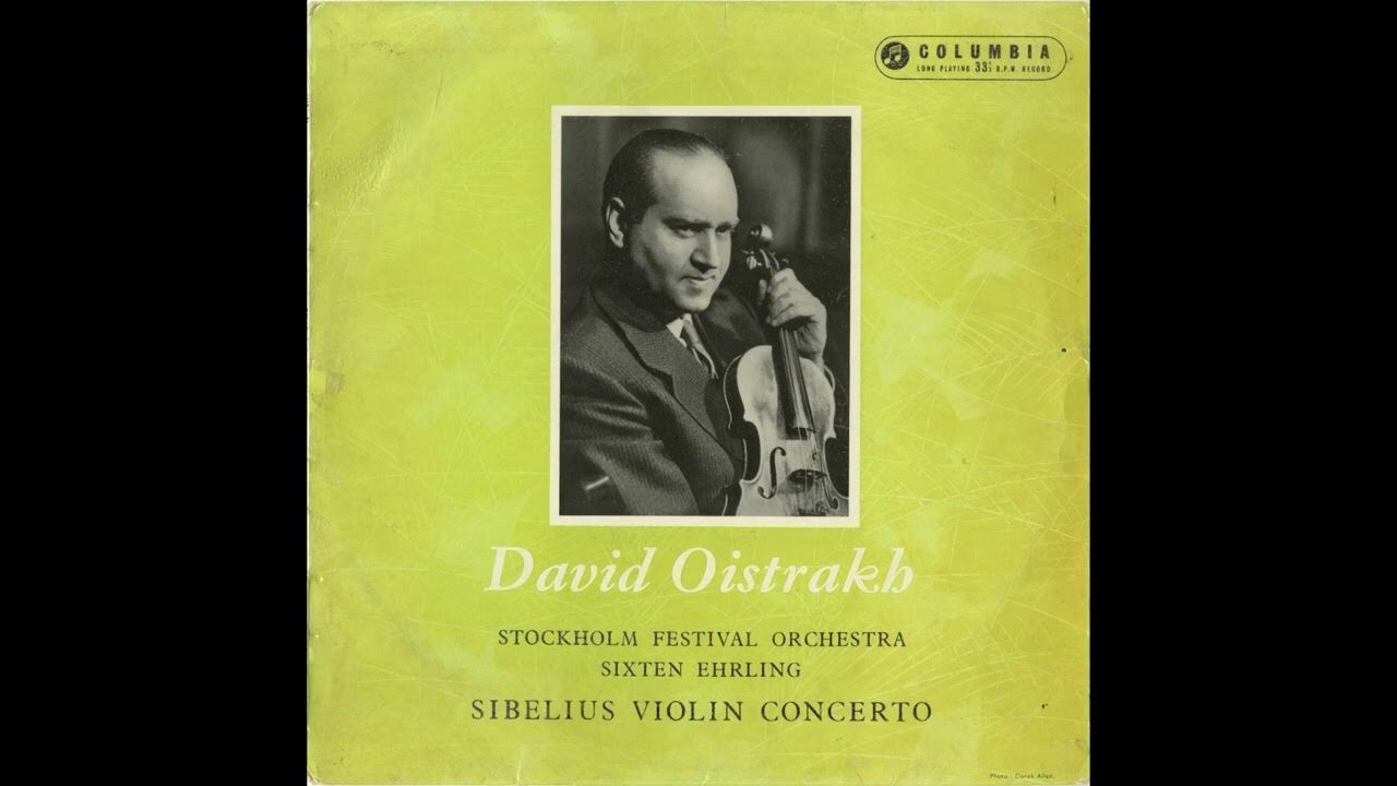 Silent Tone Record/シベリウスヴァイオリン協奏曲/ダヴィッド・オイストラフ,シクステン・エールリンク指揮ストックホルム祝祭