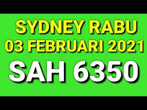 Prediksi Sydney Rabu 3 Februari 2021 Bocoran Togel Sidney Hari Ini Sydney Hari Ini Youtube