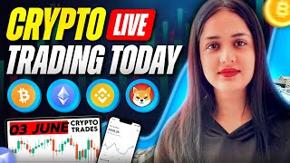 03 June Crypto live trading, bitcoin live trading #deltaexchange #btc #cryptolivetrading #trading