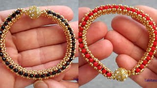 KOLAY ŞIK KULLANIŞLI BONCUK BİLEKLİK YAPILIŞI / EASY AND ELEGANT BEAD BRACELET MAKING