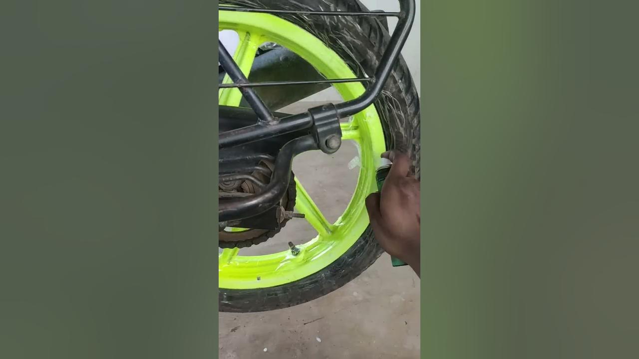 Radium Glow Spray Paint Bike Modification | Tamil | Do It Yourself | Glow  In Dark - YouTube