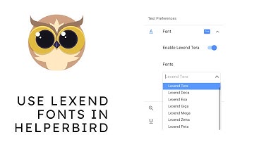 Use Lexend Fonts in Helperbird