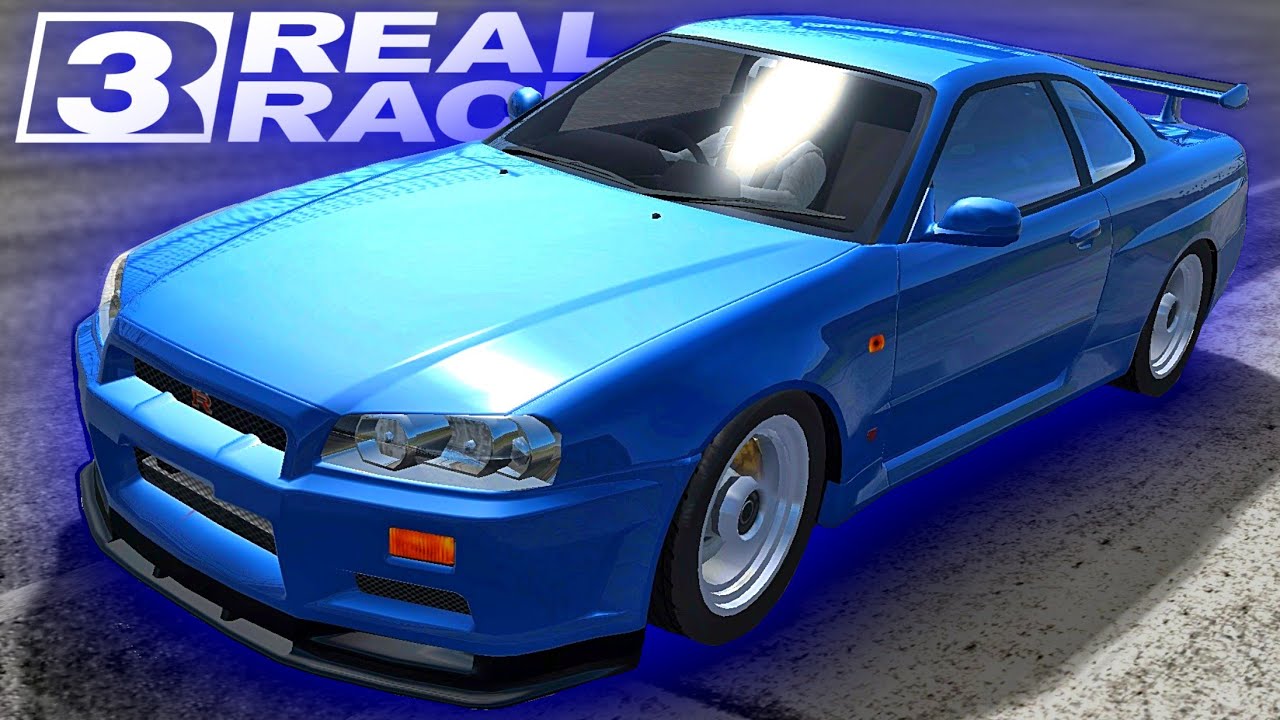 REAL RACING 3 - R34 GT-R Showcase 💙 - YouTube