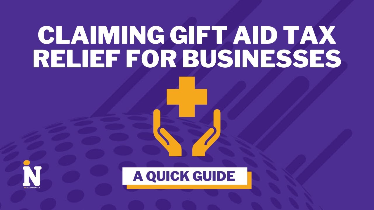 Claiming Gift Aid tax relief for businesses (2019) YouTube
