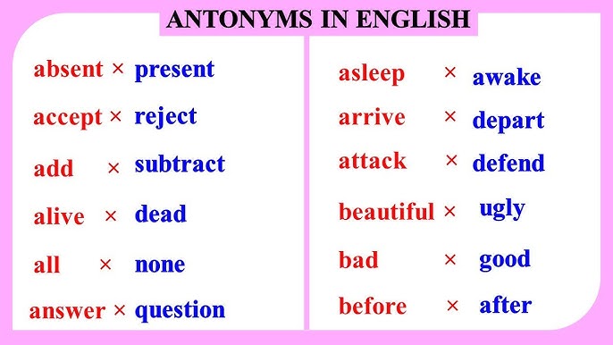 Let's learn 90 Antonyms Words! . . . . . . FOLLOW to continue improving  your English! ⭐️ . . . . . #english…