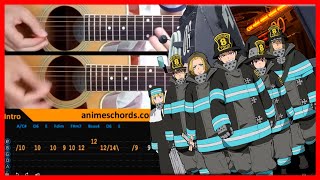 Fire Force Season 2 OP - SPARK-AGAIN | Acoustic Guitar Lesson [Tutorial + TAB + CHORDS]