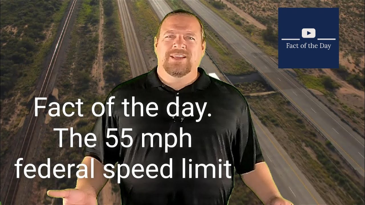 Speed limit set at 55mph by the federal government