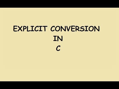 #8  Explicit Conversion in Tamil(Explicit Typecasting) |  C Programming