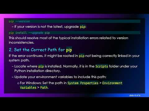 Resolving the PyGame Installation Issues: A Simple Guide to Fix Pip Errors