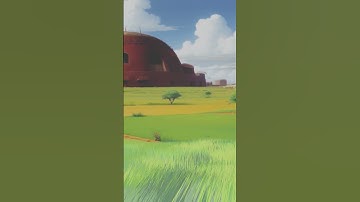 Somalia Ghibli Style (Stable Diffusion  + Blender) #animation #ghibli