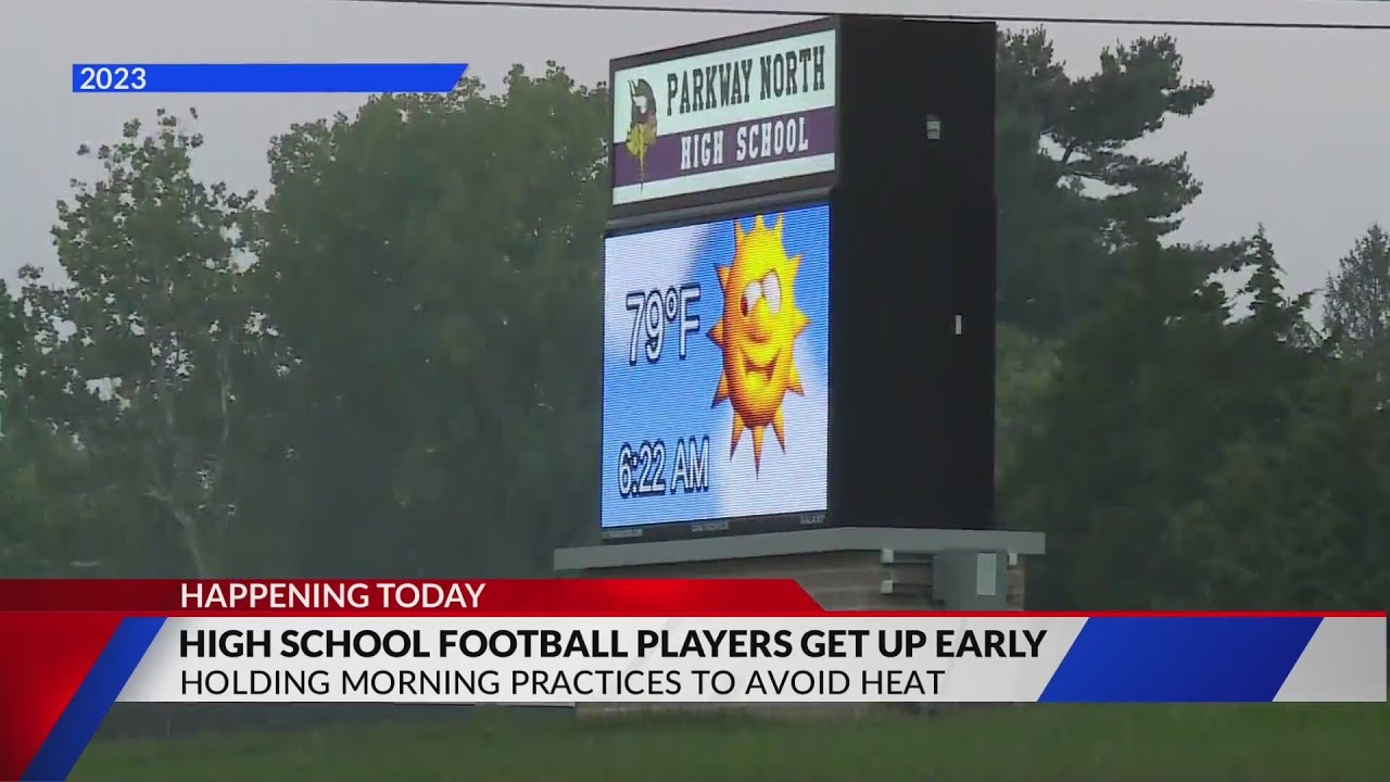 HS athletes practice in the morning to avoid record heat