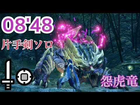 【MH:RISE DEMO】怨虎竜　マガイマガド　片手剣ソロ 08'48/ Magnamalo Sword and Shield Solo (モンスターハンターライズ体験版)