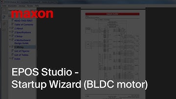 EPOS Studio - Startup Wizard (BLDC motor)