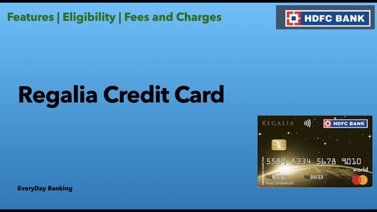Rewards Lifestyle Credit Card Regalia HDFC Credit Card Hindi YouTube