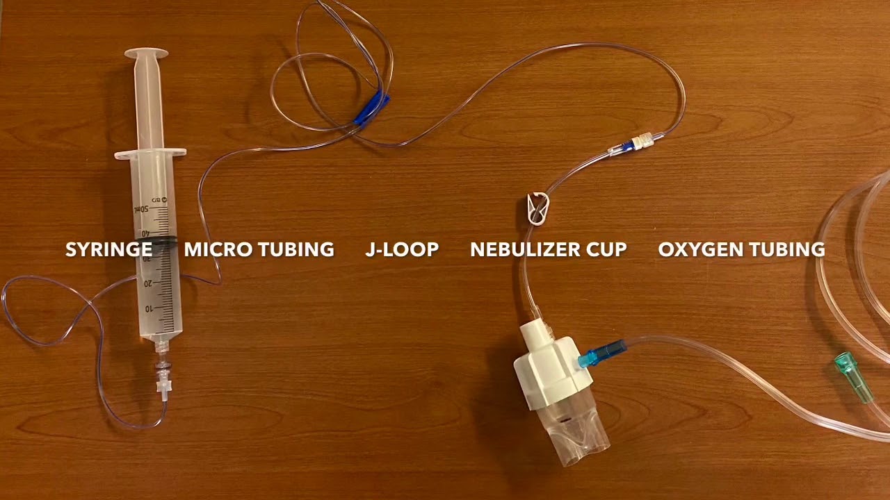 Epoprostenol Inhalation Setup Using Alaris with Syringe Infusion Pump