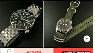 SEIKO TUNA and some TUNA homage watches...  San Martin - Steeldive - Addies.
