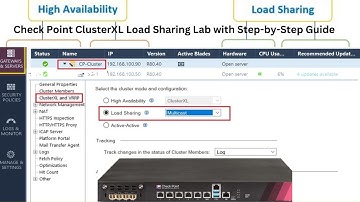 Check Point ClusterXL Load Sharing Lab with Step-by-Step Guide