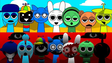INCREDIBOX SPRUNKI BUT MIX! SIMON AND DURPLE AND MR SUN AND SKY IN ALL DIFFERENT MODS!