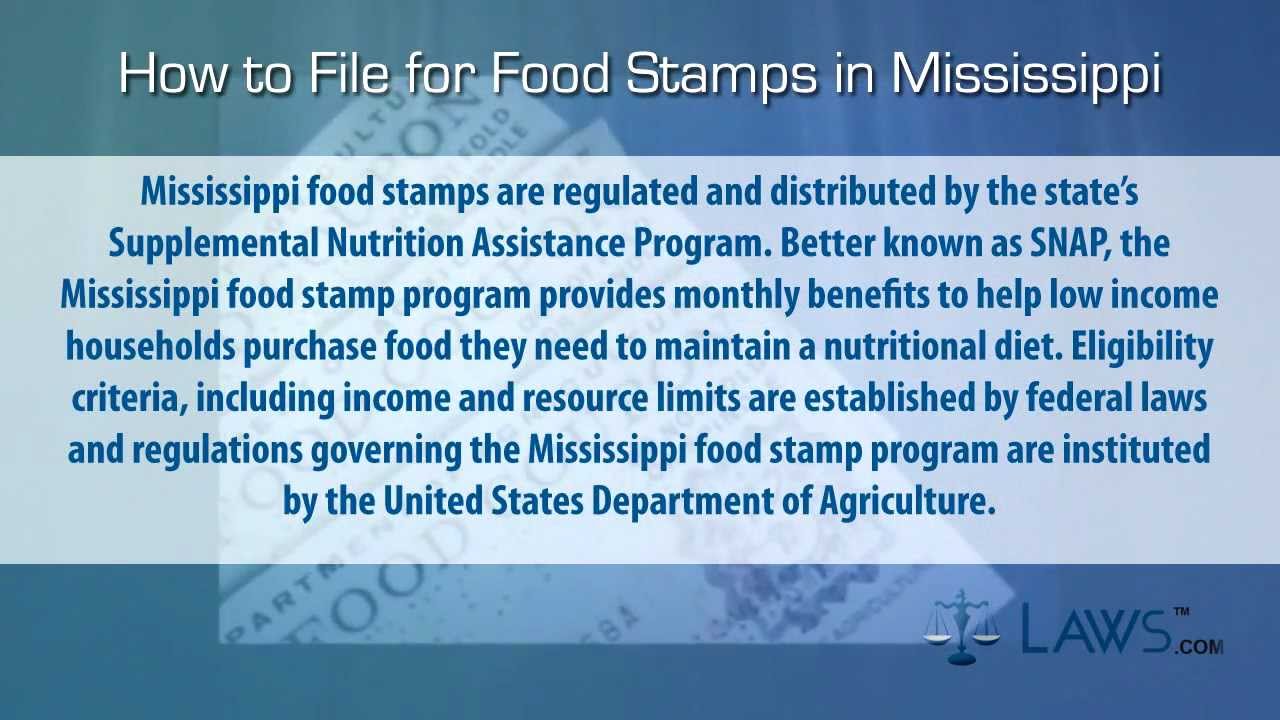 Mississippi Food Stamps Income Chart