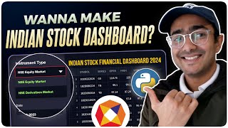 How to build Indian Stock Financial Dashboard in 2024 for FREE🔥