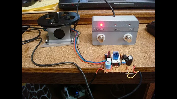 Part 5. Rotating Leslie speaker build. The remote foot switch.