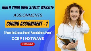 Coding Assignment 1 | Assignments | STATIC WEBSITE | NxtWave | CCBP