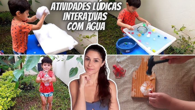 Brincadeira Sensorial com água e algodão para bebês - Tempojunto