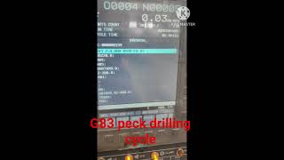#CNC TURNING #G83 pecking #drilling