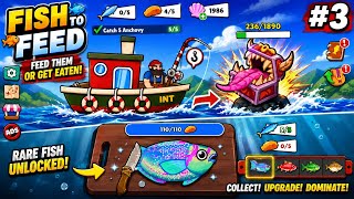Fish To Feed #3 Gameplay Walkthrough | First Boat Fishing Adventure (Android/iOS)