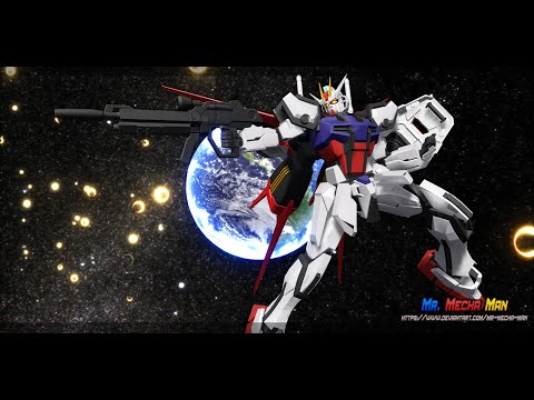 【MMD】GAT-X105+AQM/E-X01 Aile Strike Gundam -エールストライクガンダム-