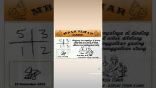 10 Desember 2021 Syair HK Mbah Semar Malam ini