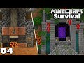 Let's Play Minecraft Survival : Jungle Temple NETHER PORTAL! Episode 4