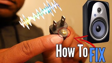 HOW TO STOP THAT STUDIO MONITOR SPEAKER BUZZ SOUND FOR FREE