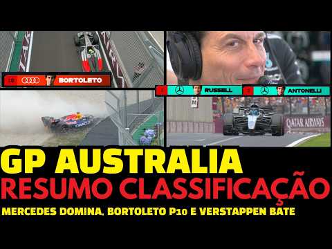 Video Classificação da Austrália 2026: RUSSELL NA POLE, Bortoleto no Q3 e Verstappen bate no Q1