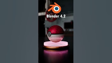 Blender 4.2 | Poke Ball | #blendercommunity #blender #vfx3d #3d #blender3d #animation