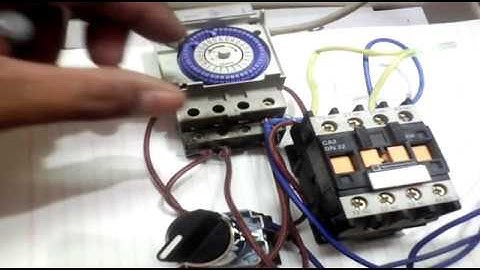 24 hour timer circuit  with magnetic contactor in Hindi Urdu UAE electrical