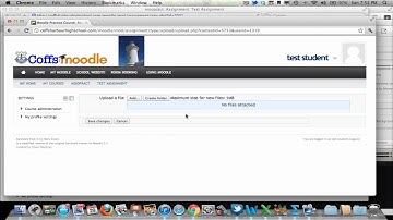Create an Assignment - Moodle 2