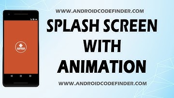Animated splash screen in android studio in Hindi