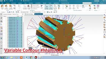 #NX 1926 #CAM #Variable Contour #MultiAxis