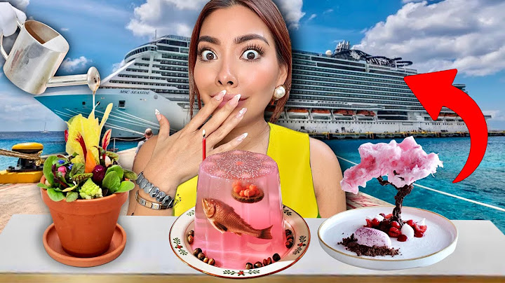 Trying all the weirdest food on a super luxury cruise 😱‼️🚢 | Rebeca Mendiola