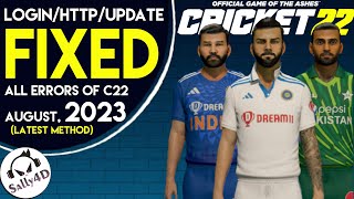 Cricket 22 Error Signing In - Cricket 22 Login Error - Cricket 22 Http Error - Cricket 22 Error Fix