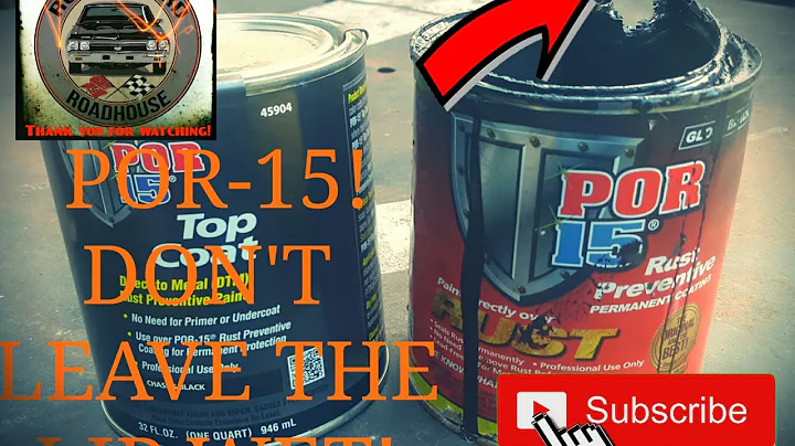 POR-15 LID BONDED TO CAN...DON'T LEAVE THE LID LEDGE WET!